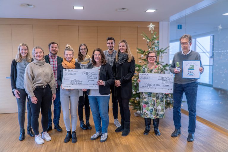 Scheckübergabe Zoller & Fröhlich 3.12.2019