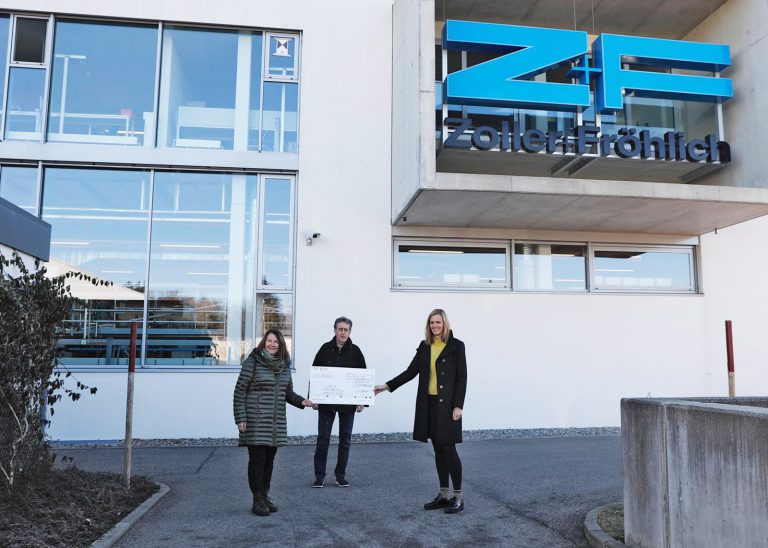 Spendenübergabe Zoller+Fröhlich