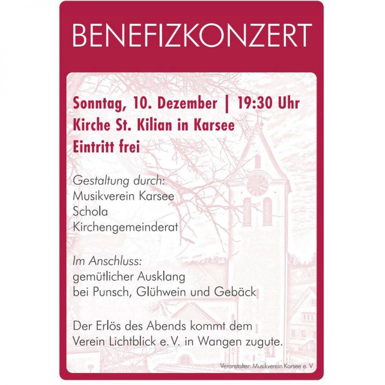 Benefizkonzert Karsee