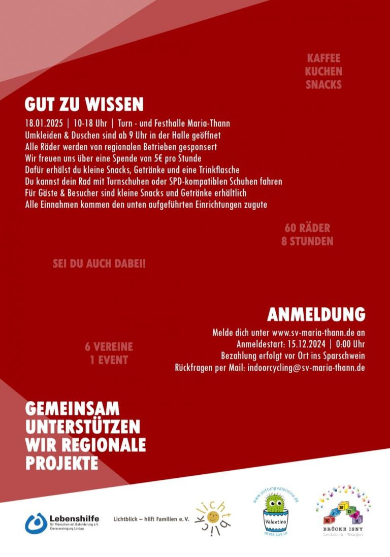 Spendenmarathon SV Maria-Thann